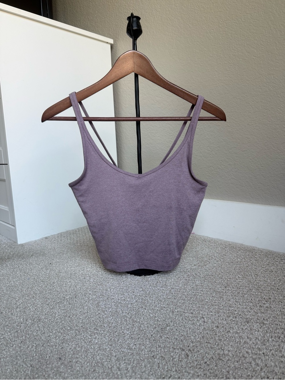 Vuori Performance Crop - Lilac Heather